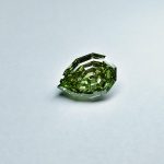 Custom step cut pear lab diamond, 4.67ct