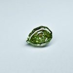 Custom step cut pear lab diamond, 4.67ct