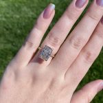 5.67 carat radiant lab diamond engagement ring 6.25ctw