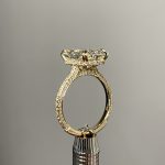 5.67 carat radiant lab diamond engagement ring 6.25ctw