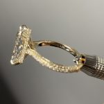 5.67 carat radiant lab diamond engagement ring 6.25ctw
