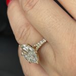 Marquise lab diamond ring