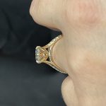 Marquise lab diamond ring