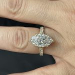 Marquise lab diamond ring