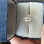 Marquise lab diamond ring