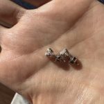 5mm moissanite studs – 925 silver threaded