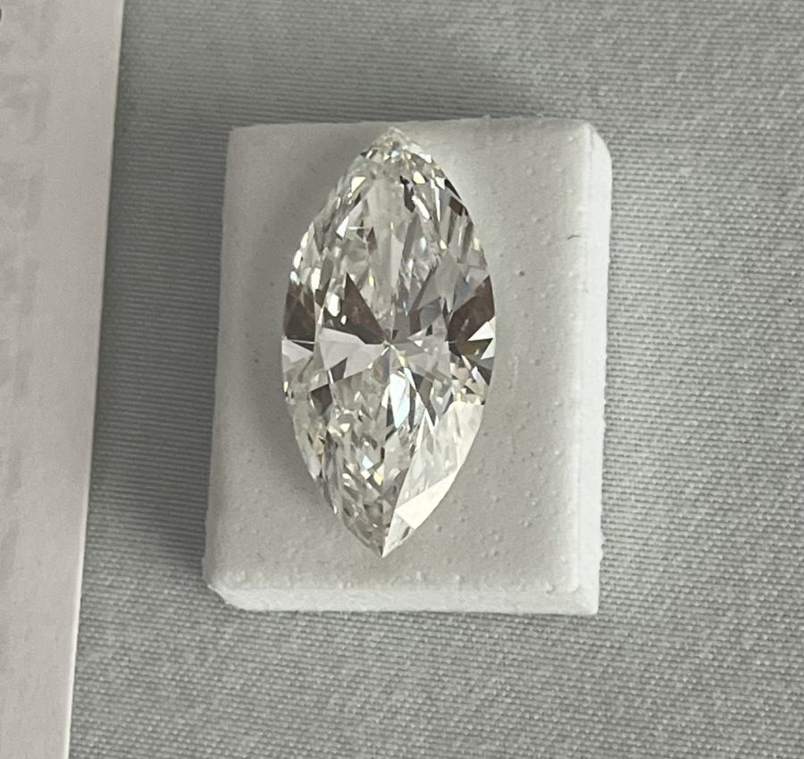 10.10ct Lab Grown Loose Diamond Marquise Cut G, SI1 IGI & UGL CERT