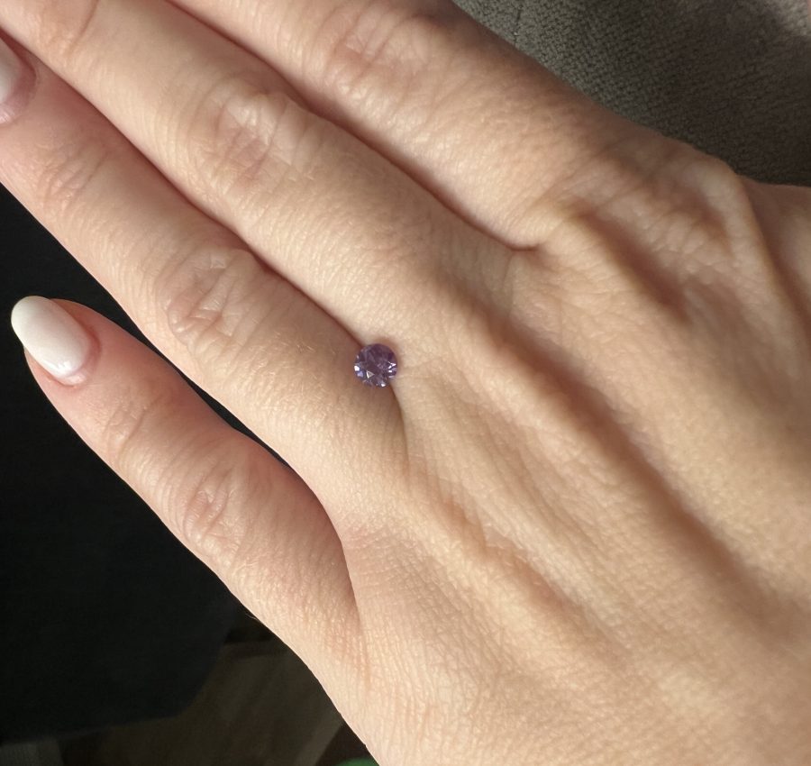 0.45cts (4.45mm) Czochralski Alexandrite