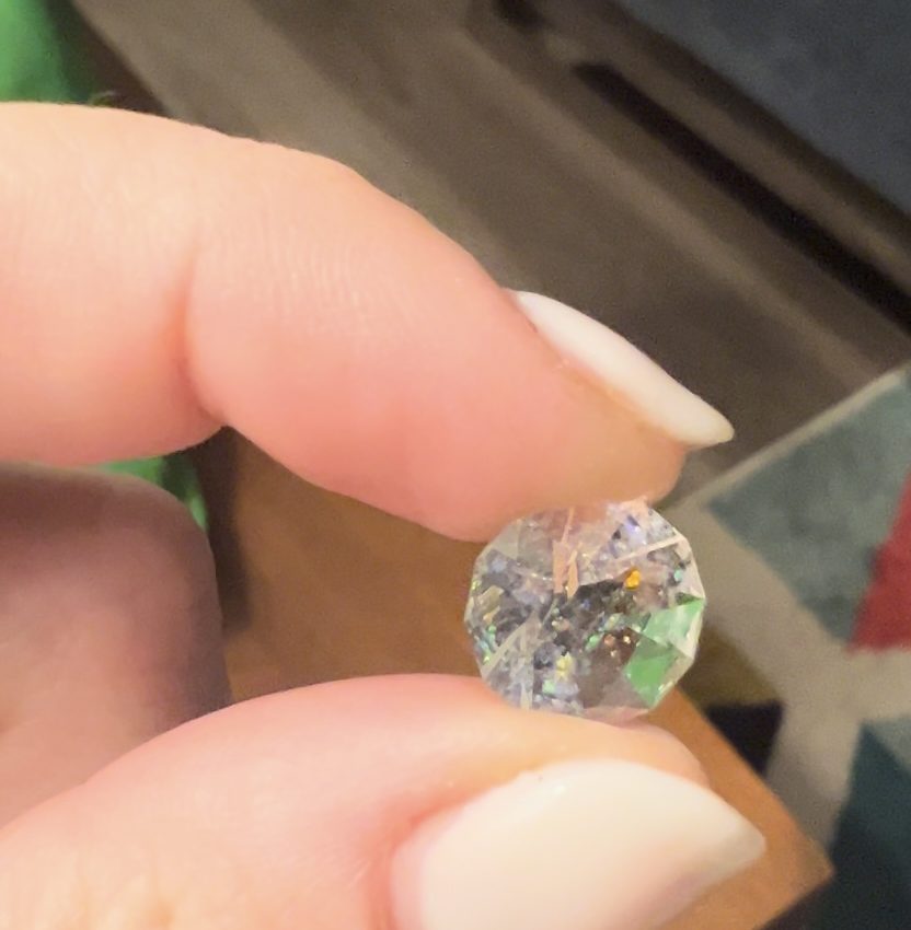 Rainbow Opal infused glass
