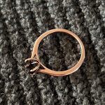 9k rose gold setting for 8×6 stone
