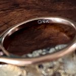 9k rose gold setting for 8×6 stone