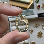 Solid Gold Mother and Child Pendant | 14k