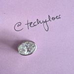 2.97 E VS2 oval lab diamond in bezel white gold pendant