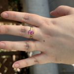 Summery Pink California Tourmaline Ring