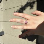 Summery Pink California Tourmaline Ring