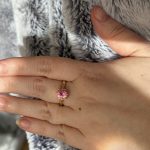Summery Pink California Tourmaline Ring