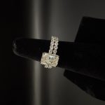 2.21ct G VS1 Radiant Cut Lab Diamond, 14K White Gold Custom Bridal Set – Size 5.75 US