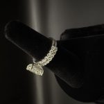 2.21ct G VS1 Radiant Cut Lab Diamond, 14K White Gold Custom Bridal Set – Size 5.75 US