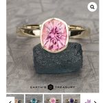 Summery Pink California Tourmaline Ring