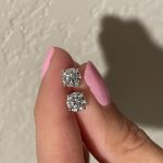 1.34 ctw E VS1 4 prong studs