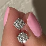 1.34 ctw E VS1 4 prong studs