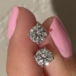 1.34 ctw E VS1 4 prong studs