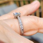 1ct Moissanite 14K WG ring