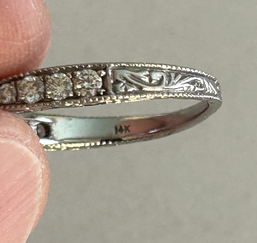 1ct Moissanite 14K WG ring