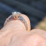 1ct Moissanite 14K WG ring
