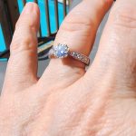 1ct Moissanite 14K WG ring