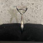 3.06 F VVS2 elongated cushion lab diamond ring $1250
