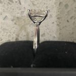 3.06 F VVS2 elongated cushion lab diamond ring $1250