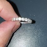 Brand New 1/2 Eternity Moissanite