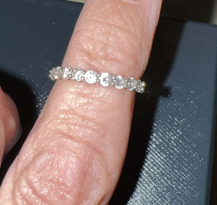 Brand New 1/2 Eternity Moissanite