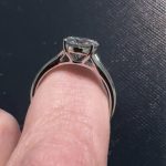 2 ct round solitaire moissanite