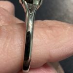 2 ct round solitaire moissanite