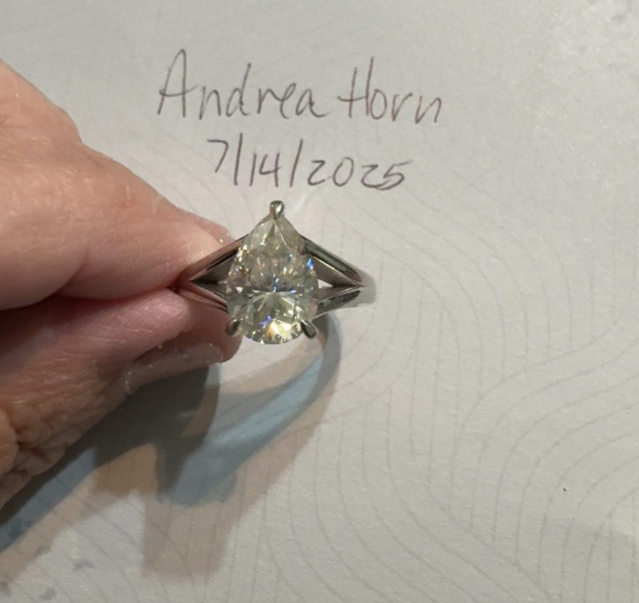 5 ct Pear Moissanite S925