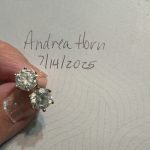 2 ct moissanite earrings (4cttw)