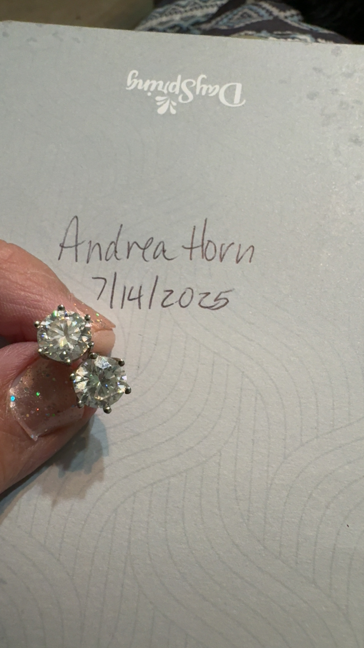 2 ct moissanite earrings (4cttw)