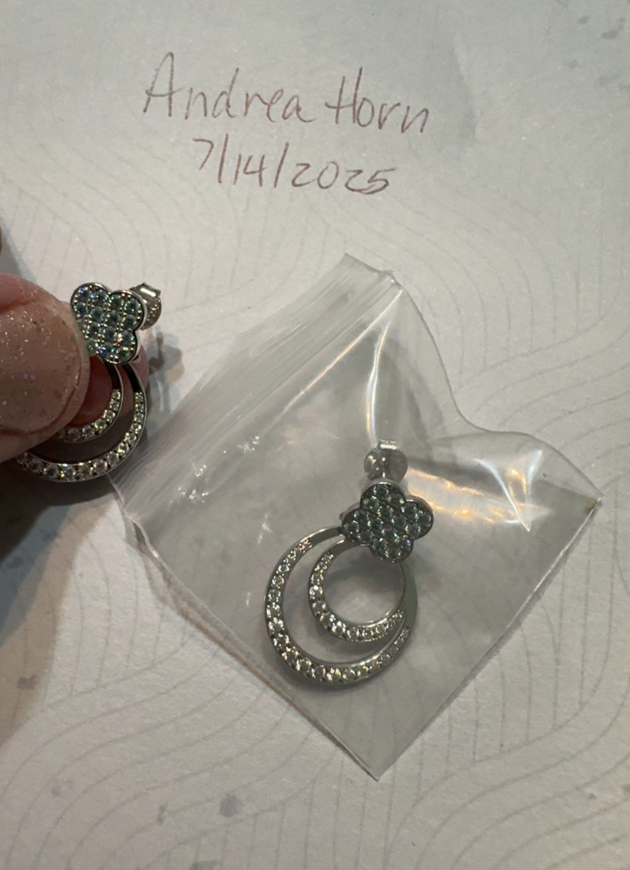 4-way Moissanite earrings