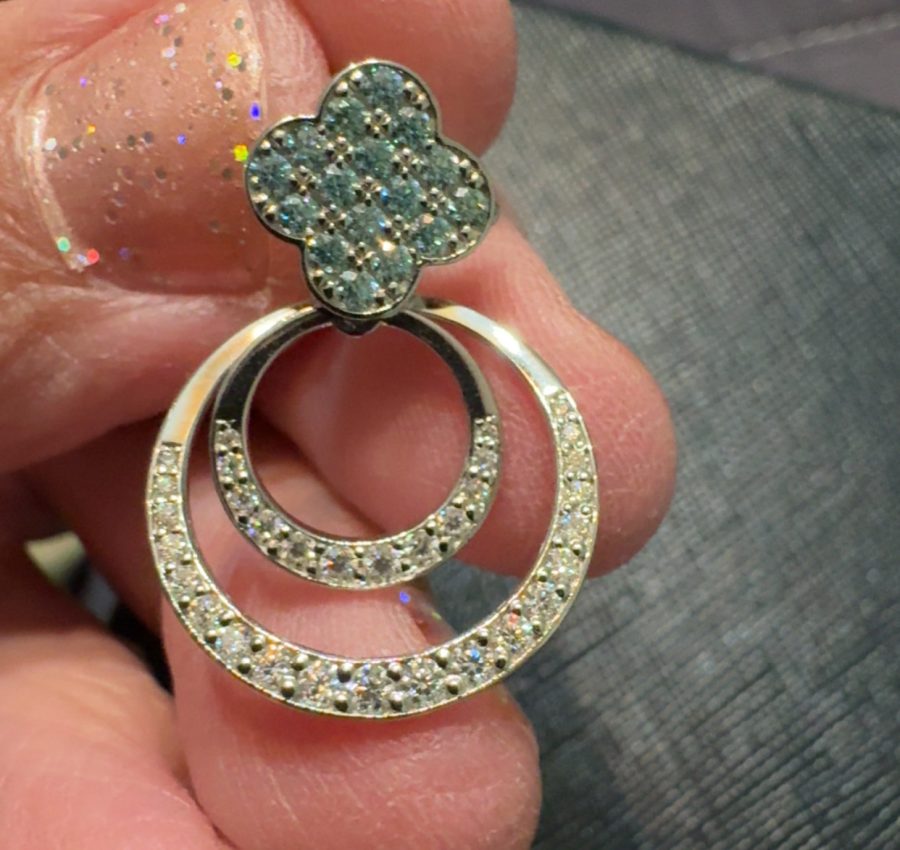 4-way Moissanite earrings