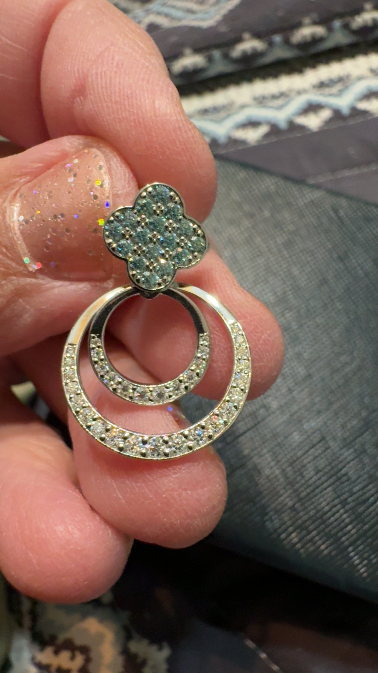 4-way Moissanite earrings