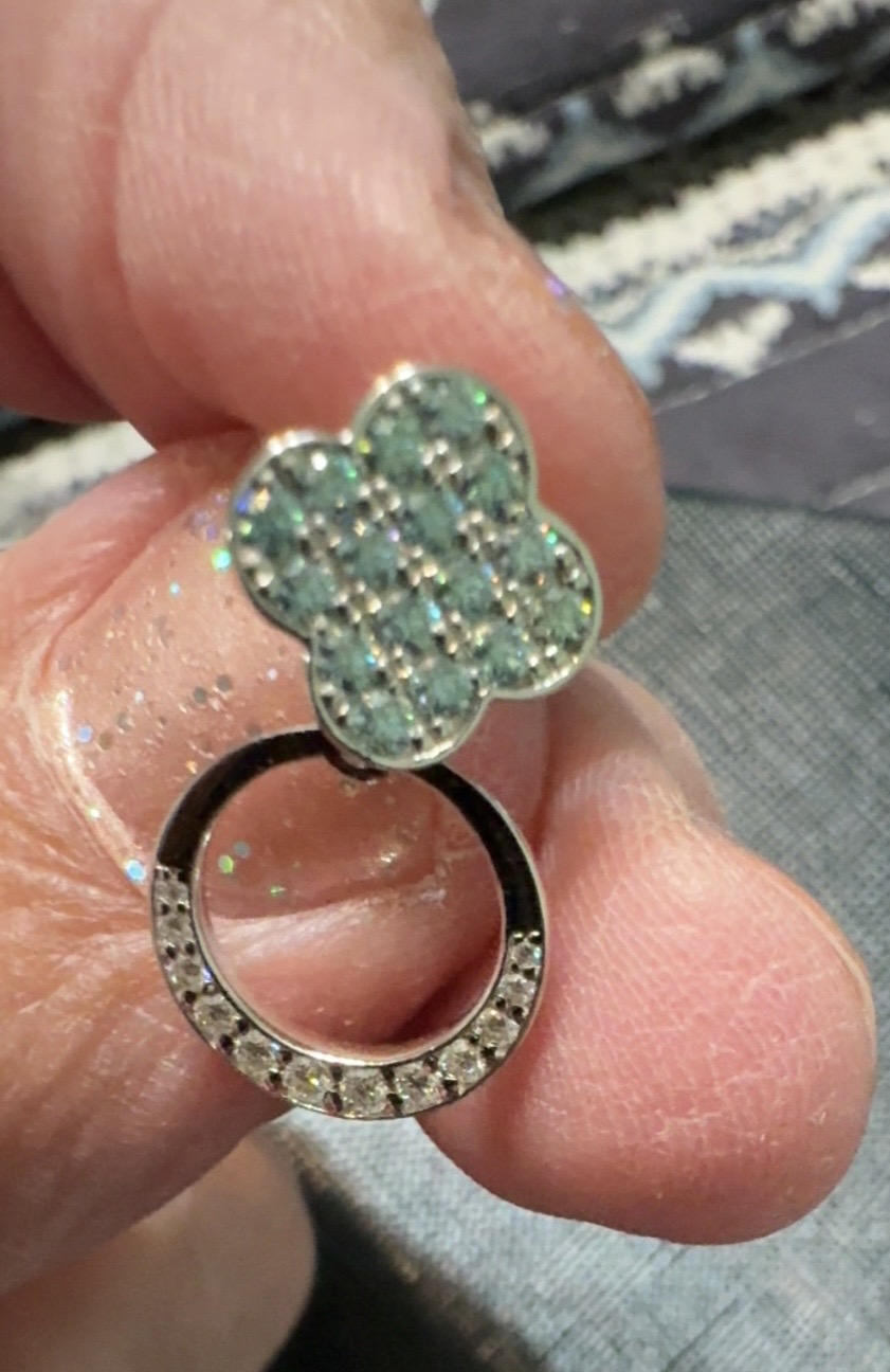 4-way Moissanite earrings