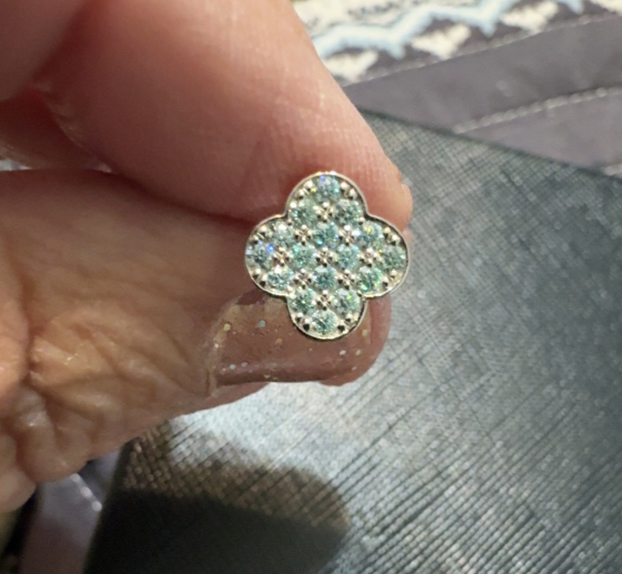 4-way Moissanite earrings