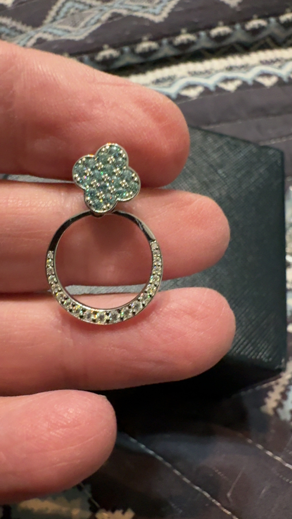 4-way Moissanite earrings