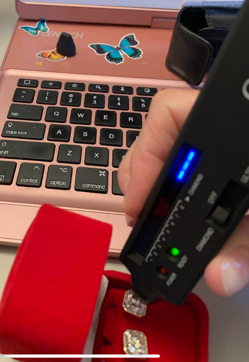 14kt Yellow Gold Square 10mm Radiant Ascher Bezel Earrings Moissanite