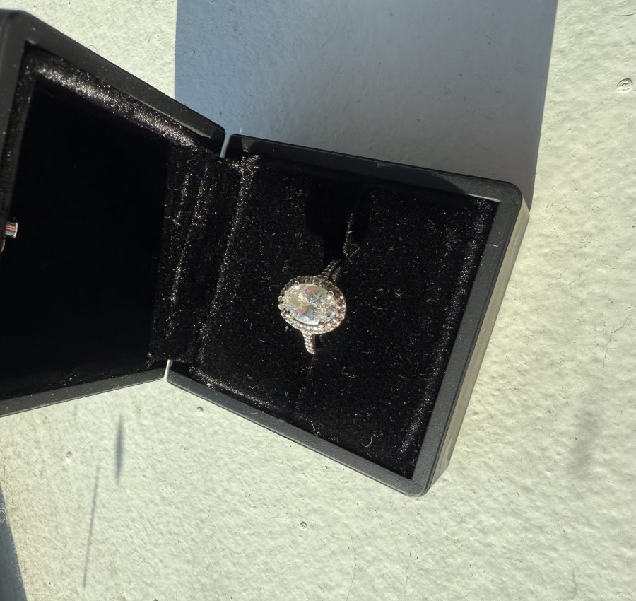 2 ct oval lab diamond engagement ring