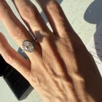 2 ct oval lab diamond engagement ring