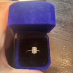 2 Qarat Moissanite Engagement Ring