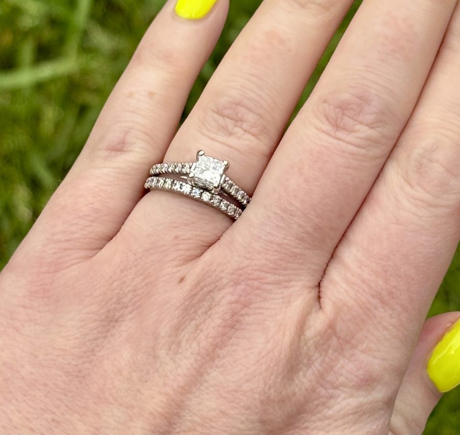 Engagement Ring/Wedding Band Set